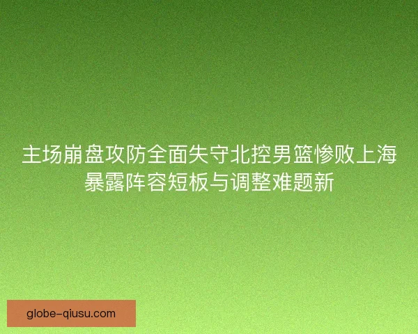 主场崩盘攻防全面失守北控男篮惨败上海暴露阵容短板与调整难题新